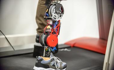 Space station motors powerful robotic prosthetic leg