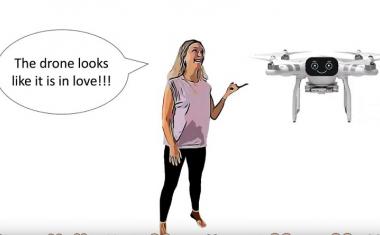 Using drones to elicit emotional responses