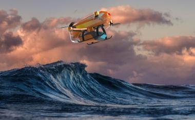 A lifesaving drone for beach rescue teams