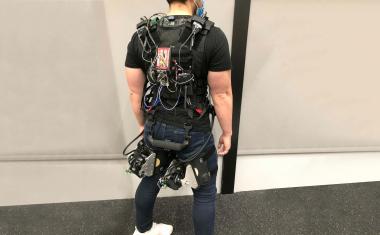 Exosuit helps with awkward lifts