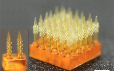 4D printed tiny needles that could replace hypodermic needles