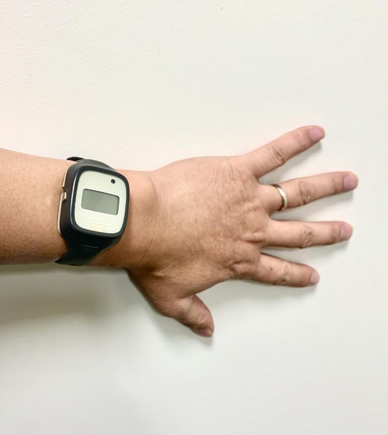 Using a wristwatch-like device, researchers detected fluctuations in the daily...