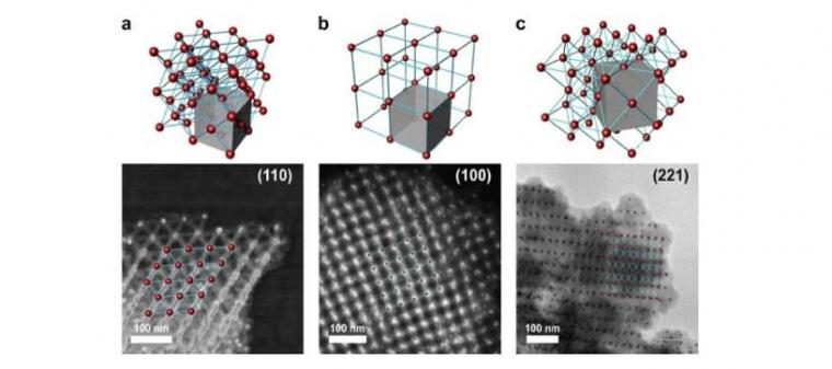 Different types of nanoscale lattices formed with polyhedra DNA nano-frames...