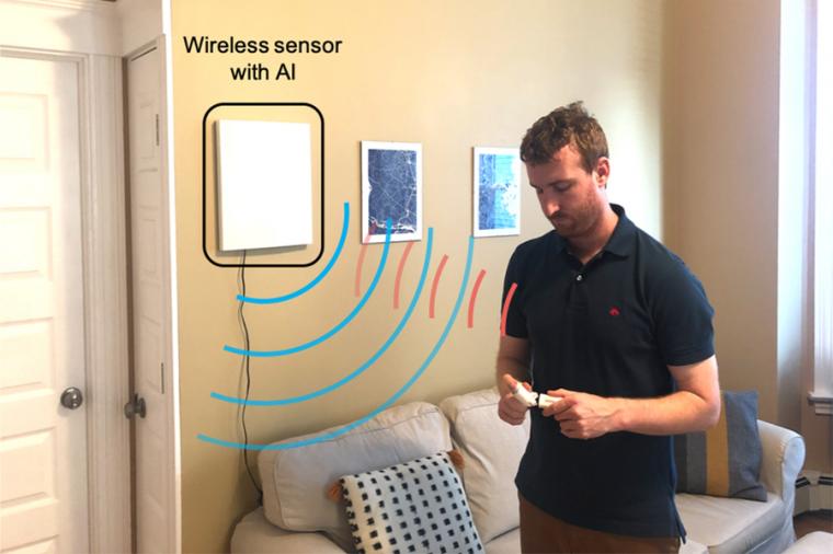 The new technology pairs wireless sensing with artificial intelligence to...