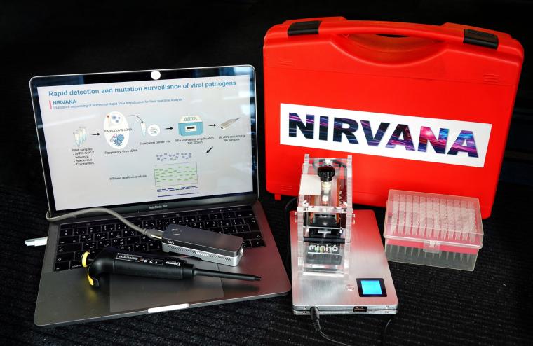 The NIRVANA field-test kit.