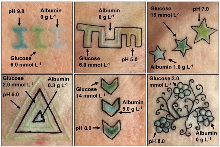 Researchers have developed tattoos which change colour when there is a certain...