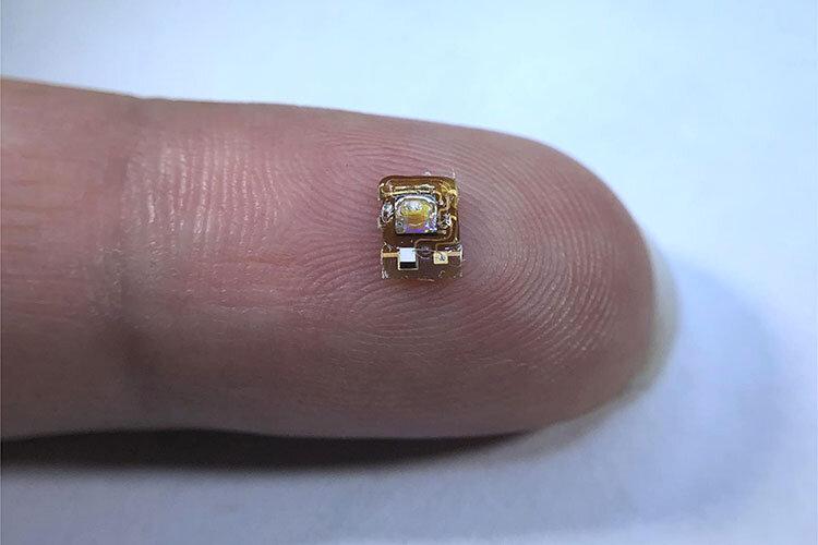 This wireless implant, developed by engineers at the University of California,...