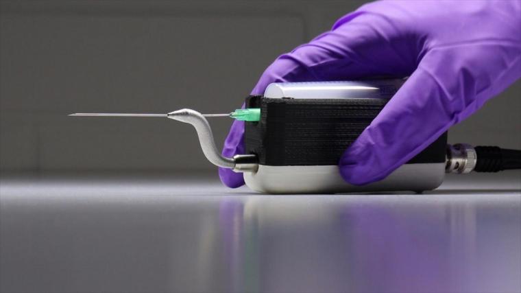 By coupling ultrasound waves to a medical needle, researchers were able to make...