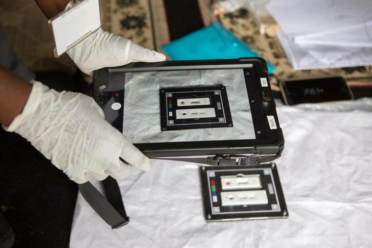 Through this work, they built a library of images of HIV tests taken in various...