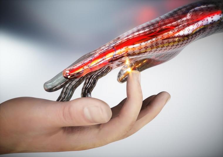 Researchers at RMIT University have developed an e-skin that reacts to pain...