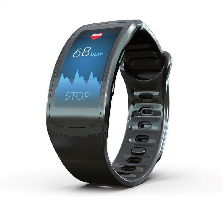 A smartwatch using an app which can record heart rhythm to detect atrial...