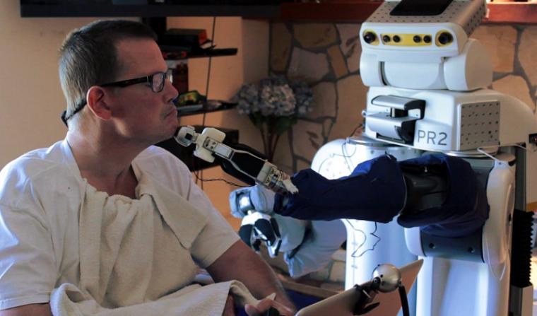 Robotic body surrogates can help people with profound motor deficits interact...