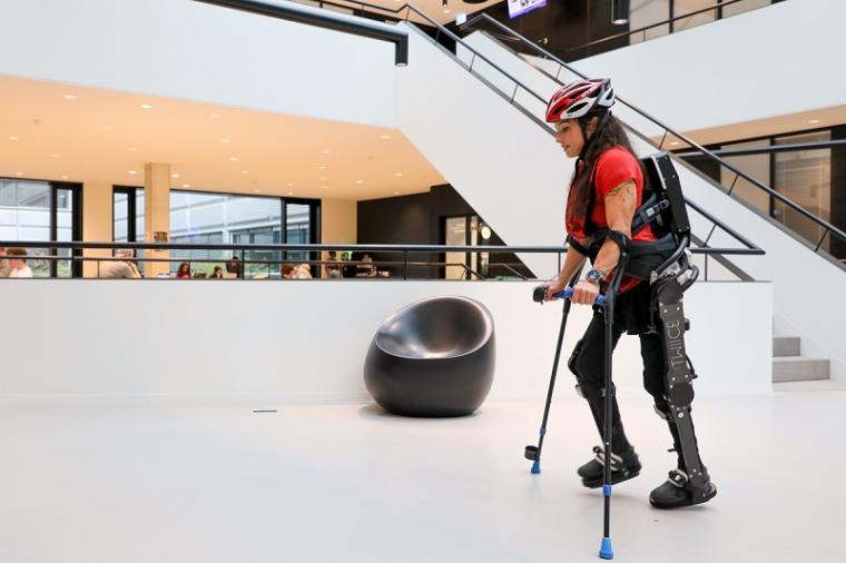 The new version of the TWIICE walking-assistance system is not only lighter,...
