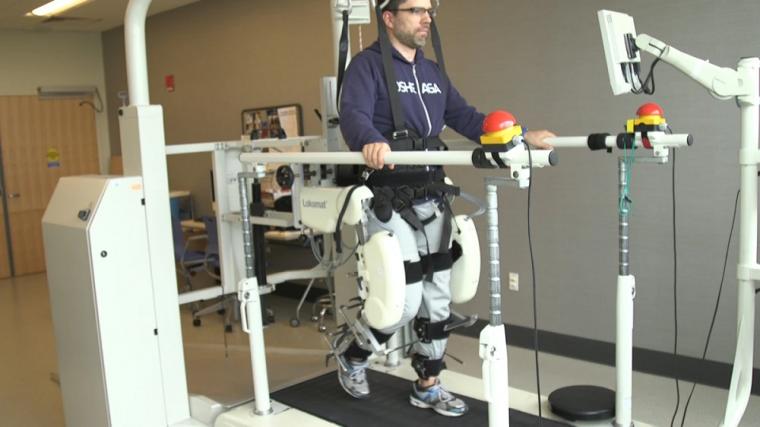Using a robot to disrupt the gait cycle of participants, researchers discovered...