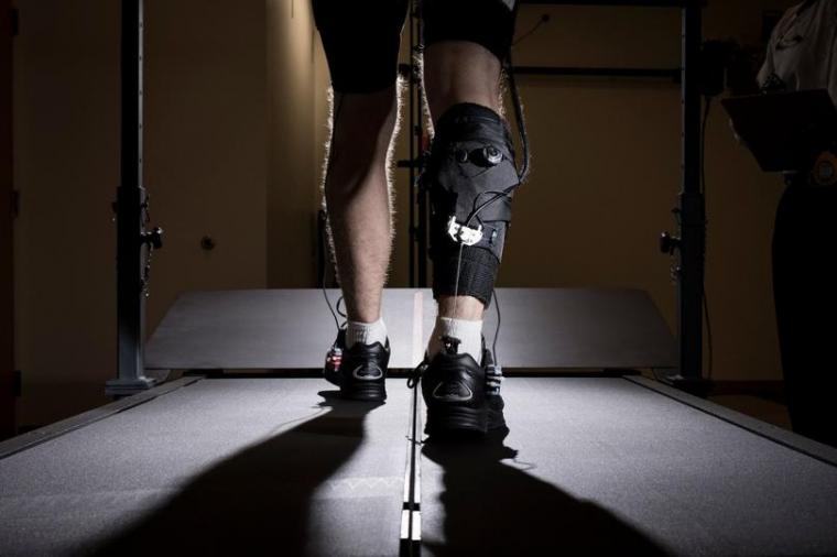The soft robotic exosuit was worn by stroke patients on the hemiparetic side of...